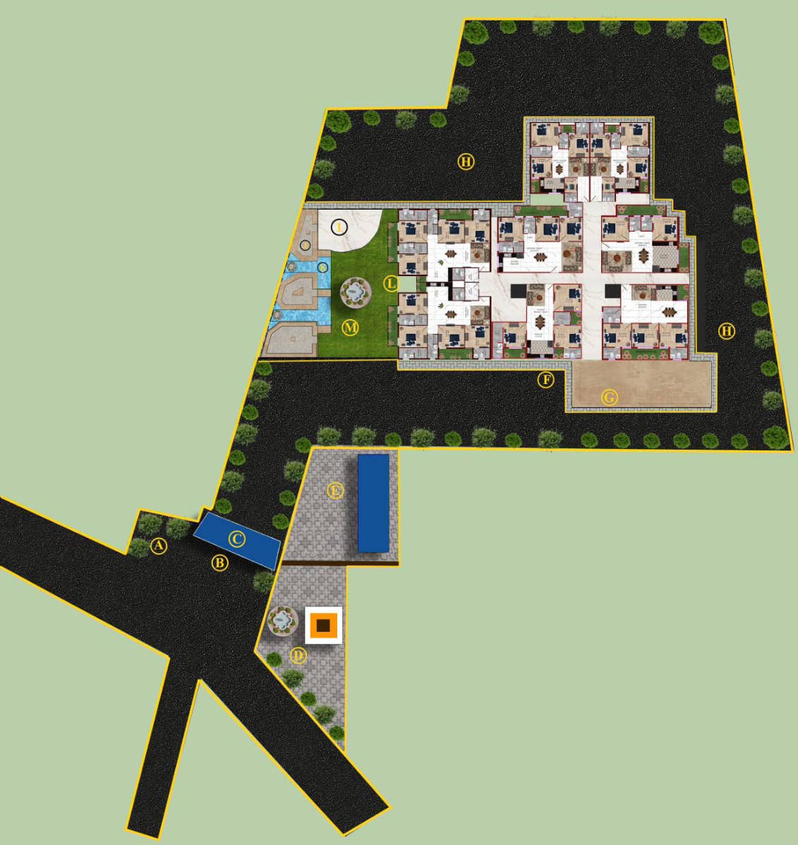 virasat udai grand lucknow layout